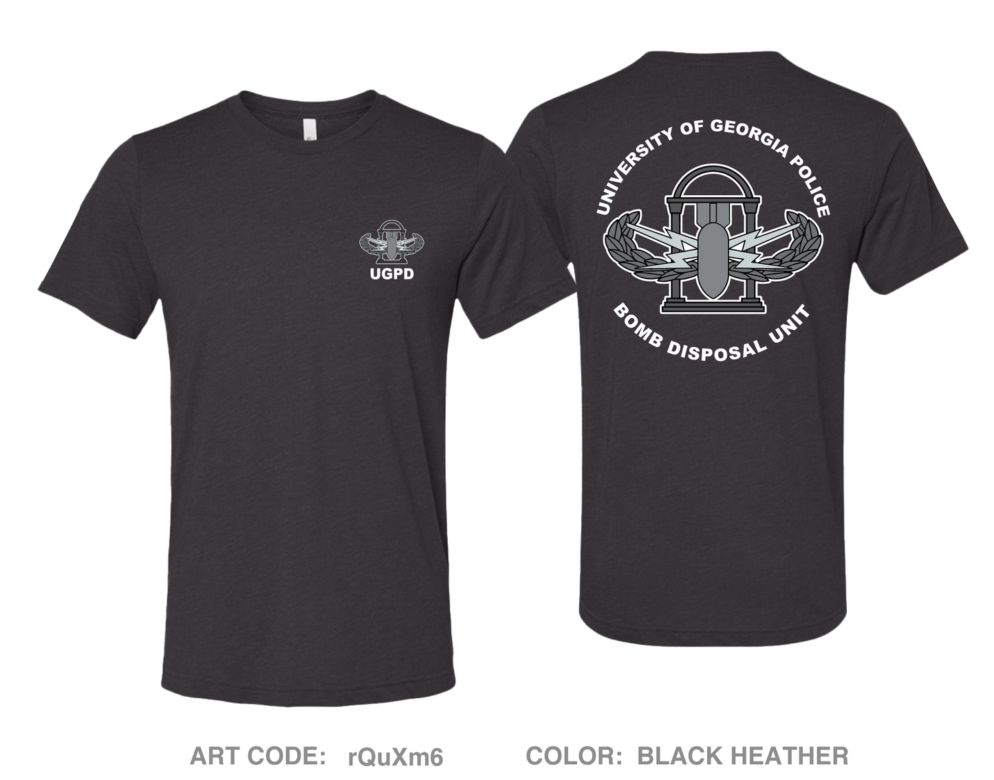 University of Georgia Bomb Disposal Unit Comfort Unisex Triblend SS Tee - rQuXm6