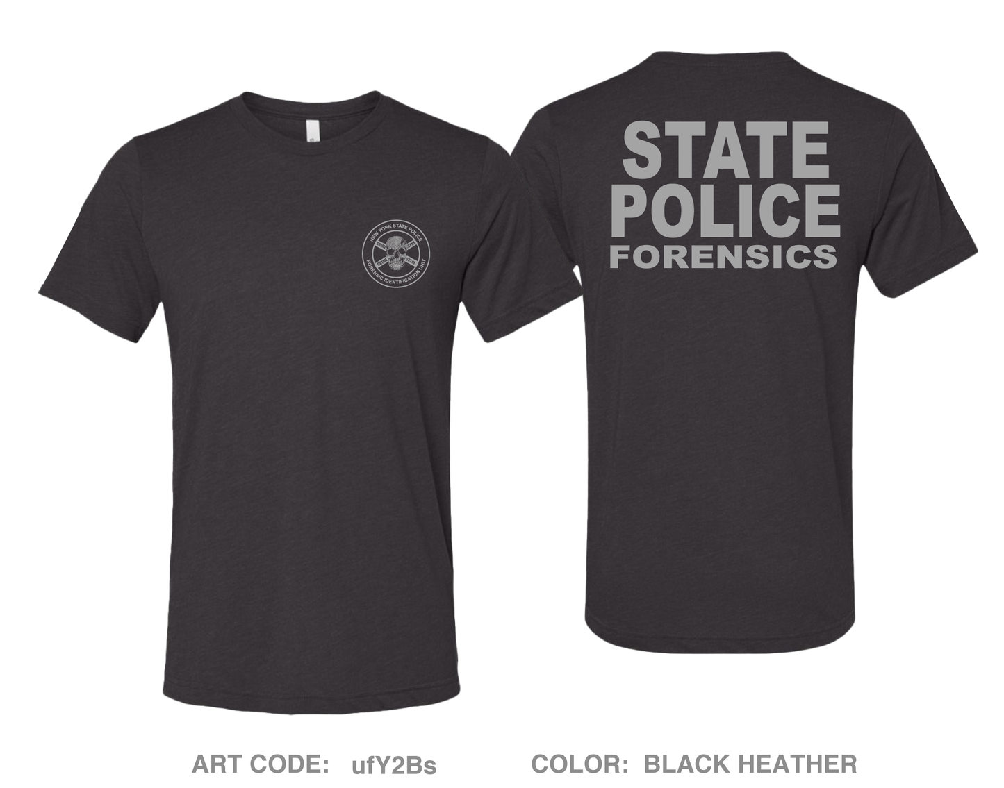 New York State Police - Forensic Identification Unit Comfort Unisex Triblend SS Tee - ufY2Bs