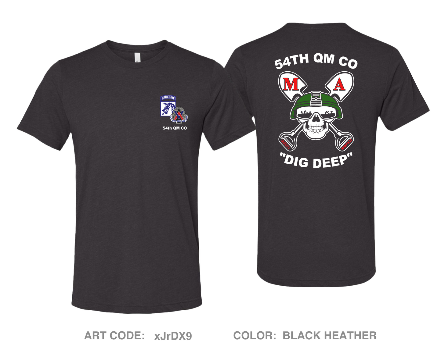 54th QM CO Comfort Unisex Triblend SS Tee - xJrDX9