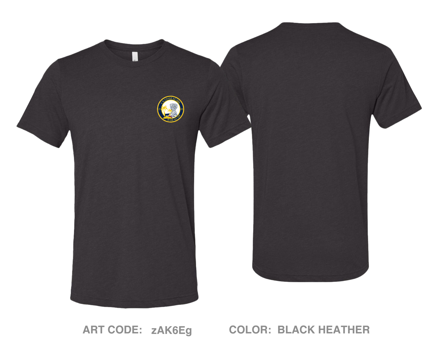 USCG Base Guam Comfort Unisex Triblend SS Tee - zAK6Eg