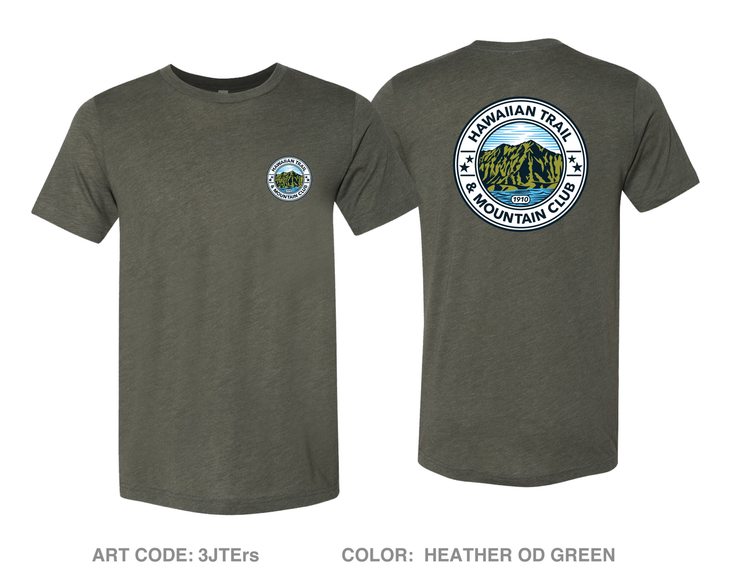 Hawaiian Trail and Mountain Club (HTMC) Comfort Unisex Triblend SS Tee - 3JTErs