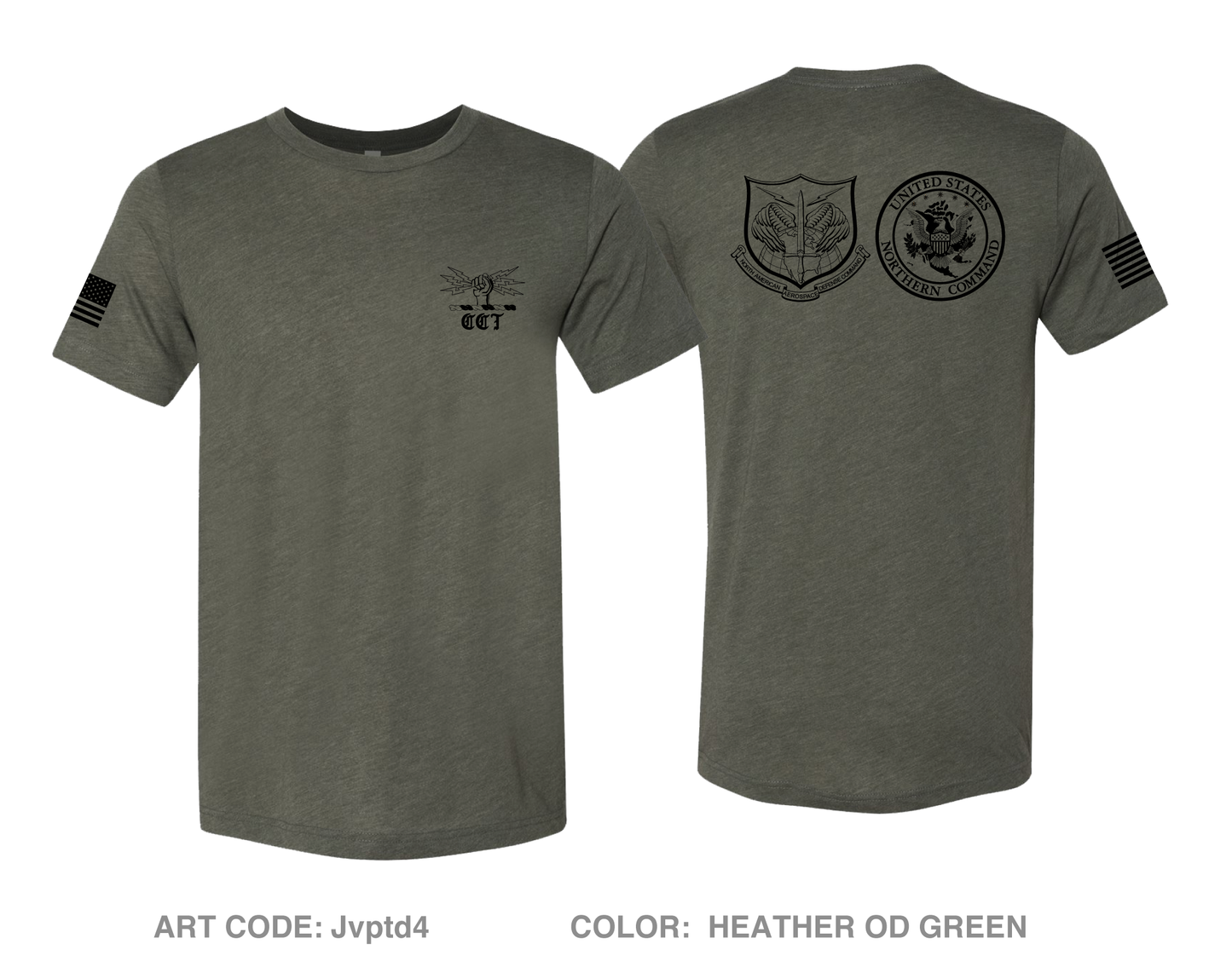 NORAD & USNORTHCOM - CCT Comfort Unisex Triblend SS Tee - Jvptd4