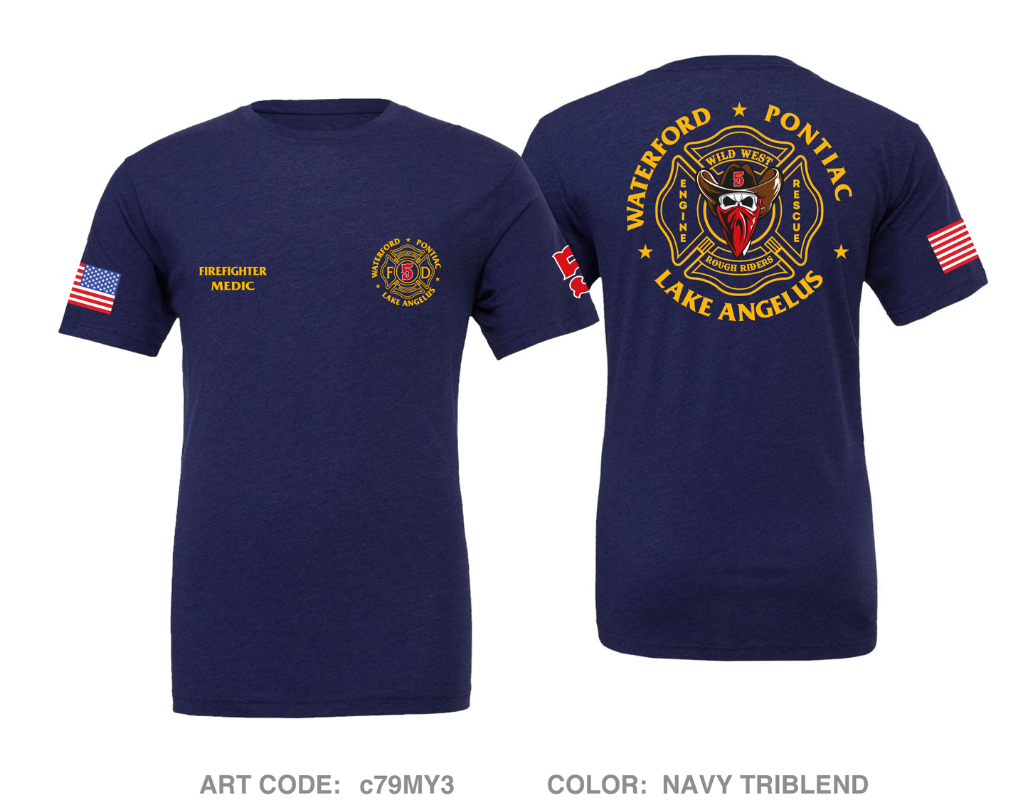 Station 5 Comfort Unisex Triblend SS Tee - c79MY3