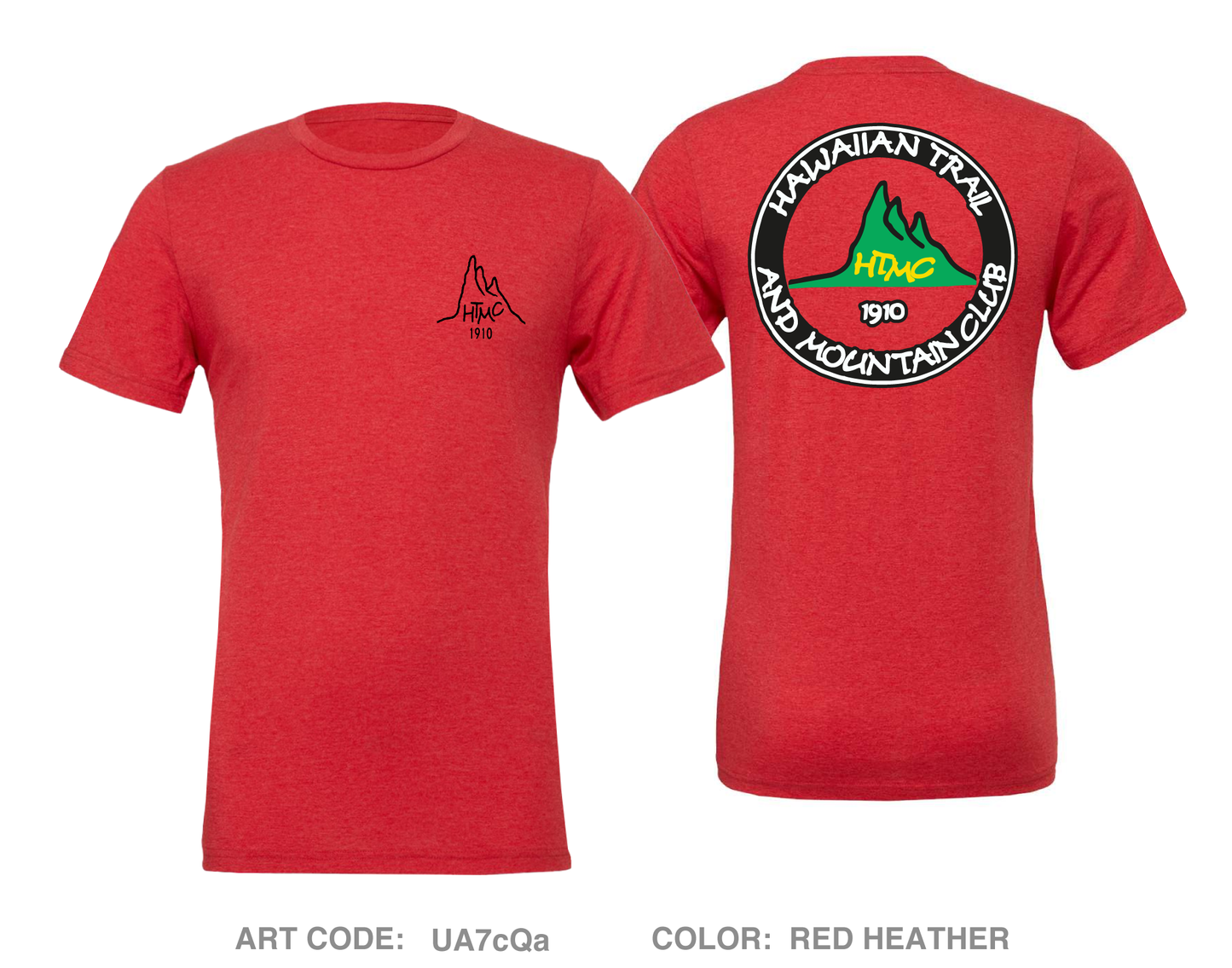 Hawaiian Trail and Mountain Club (HTMC) Comfort Unisex Triblend SS Tee - UA7cQa