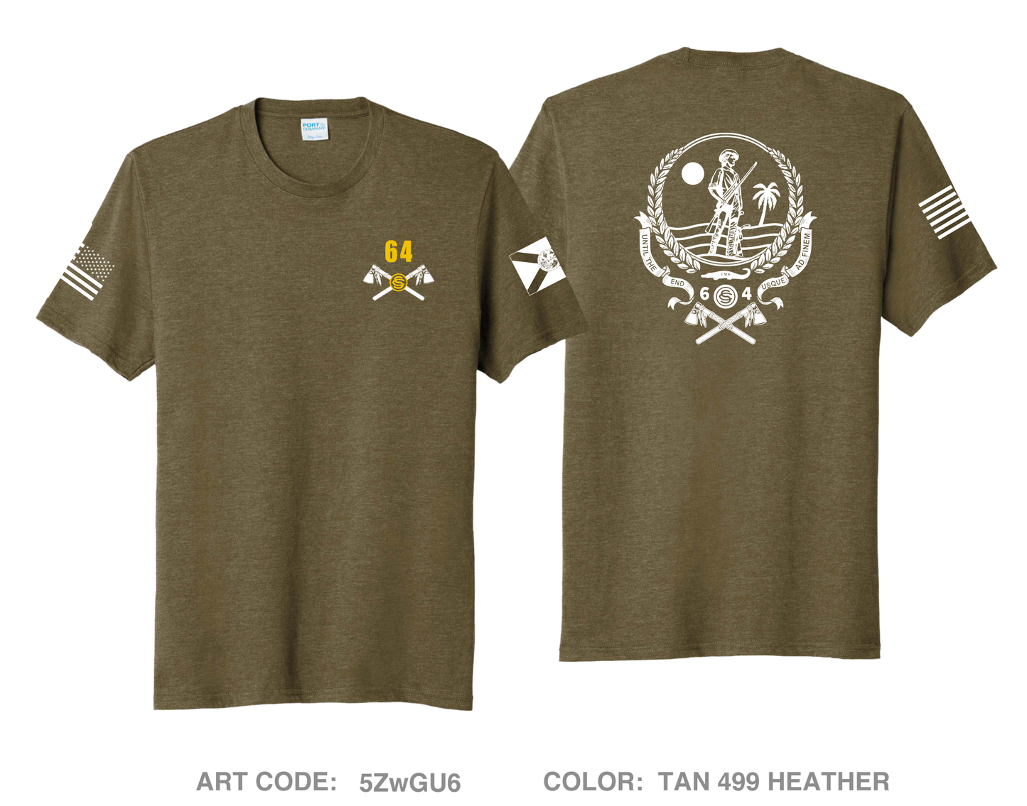 FMA OCS Class 64 Comfort Unisex Triblend SS Tee - 5ZwGU6