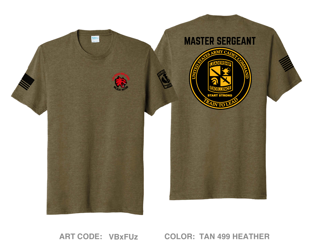 Las Vegas HS Wild Cat Battalion Comfort Unisex Triblend SS Tee - VBxFUz