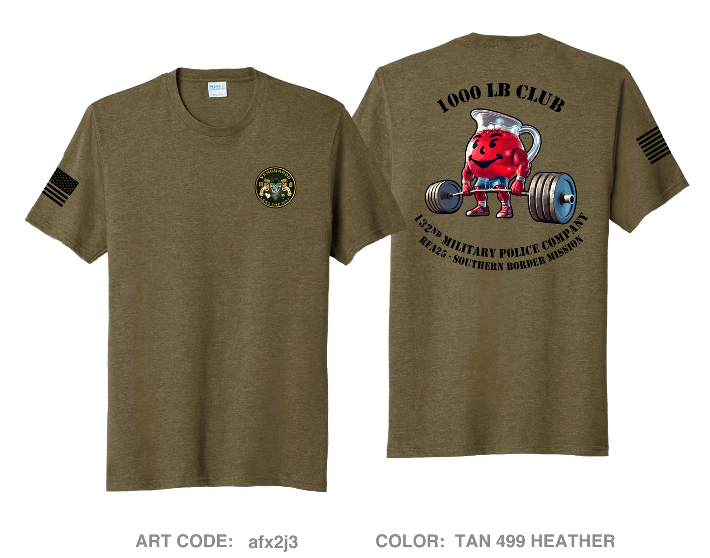 132nd Military Police Company Comfort Unisex Triblend SS Tee - afx2j3