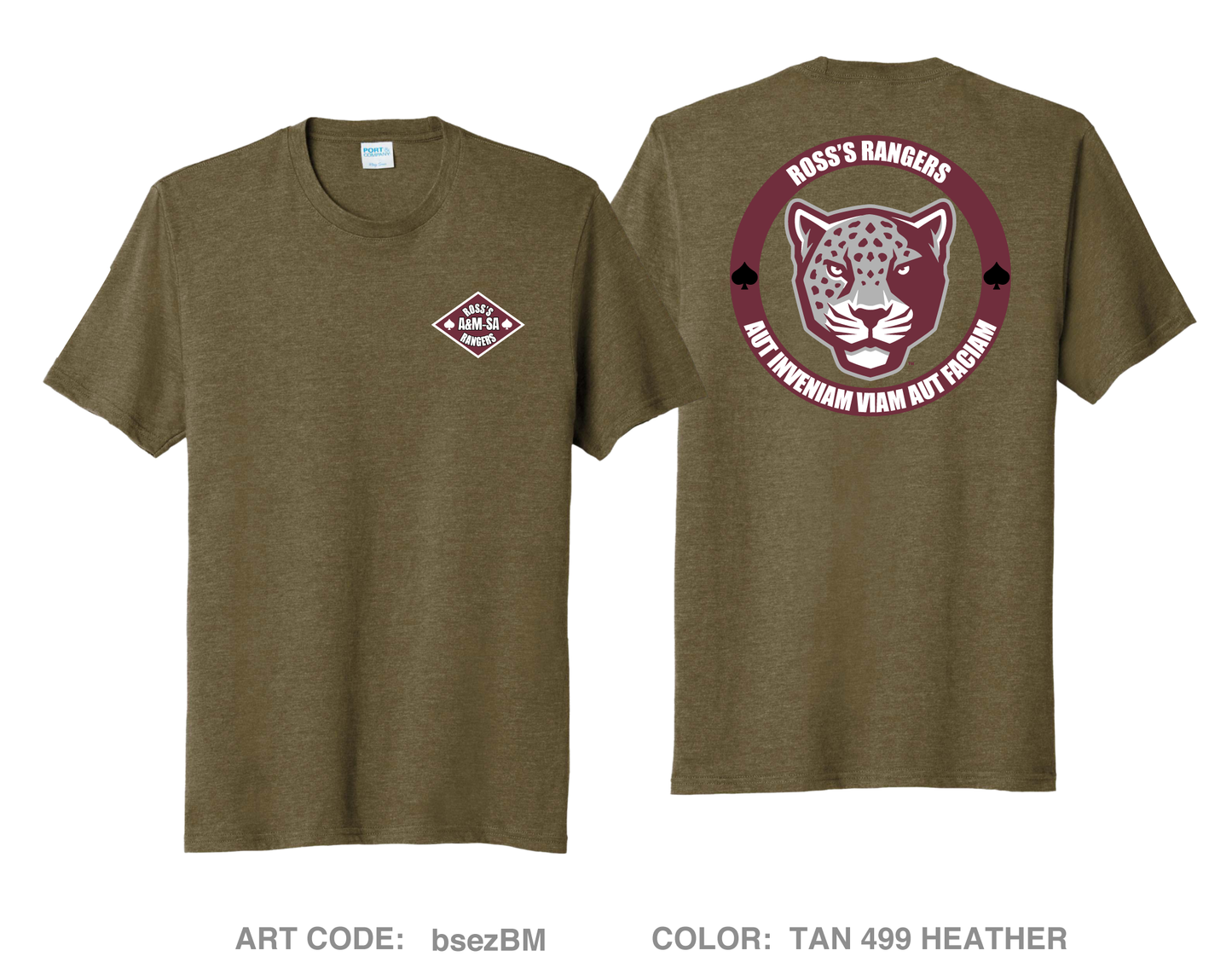TAMUSA Ranger Challenge Comfort Unisex Triblend SS Tee - bsezBM
