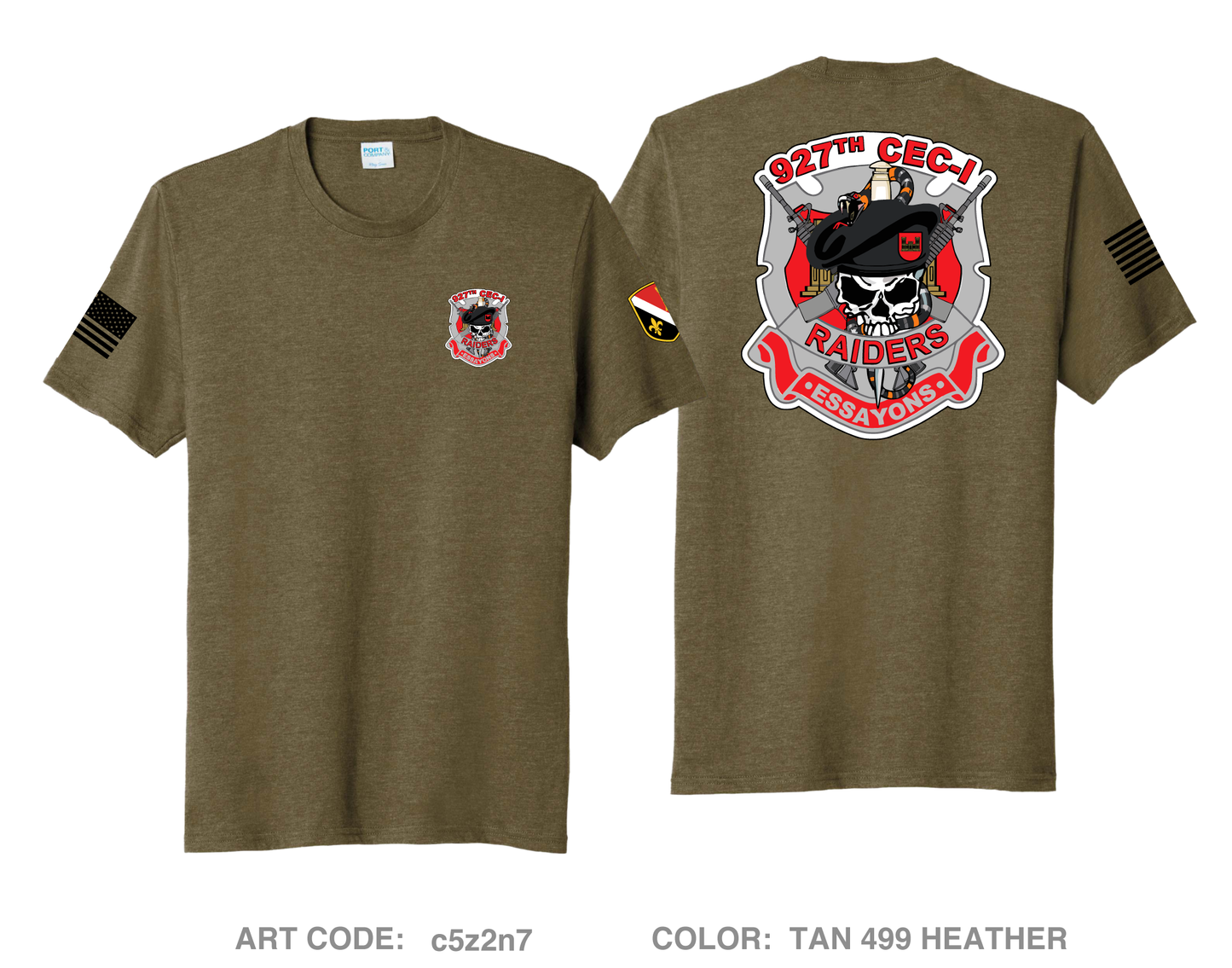 927th CEC-I Comfort Unisex Triblend SS Tee - c5z2n7