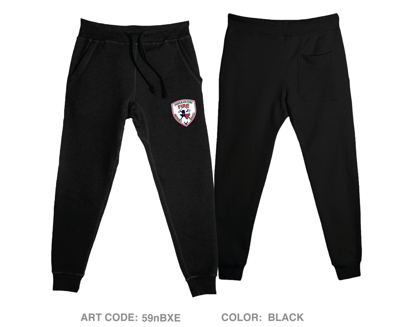 Laughlin AFB Fire Department Comfort Unisex Joggers - 59nBXE