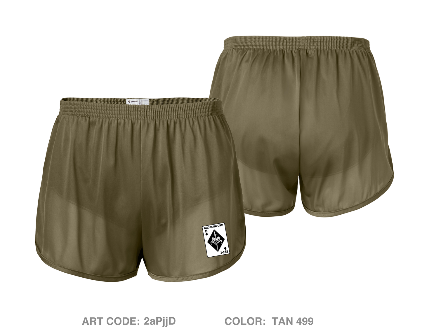 BOLD COMPANY, 1ST BN 161ST INFANTRY REGIMENT Hi-Tech Ranger Shorts - 2aPjjD