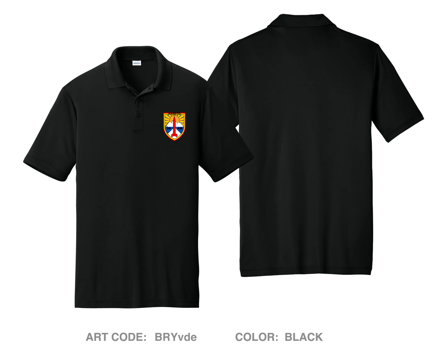 Air and Missile Defense Test Directorate (AMDTD) Hi-Tech Performance Men's SS Polo - BRYvde