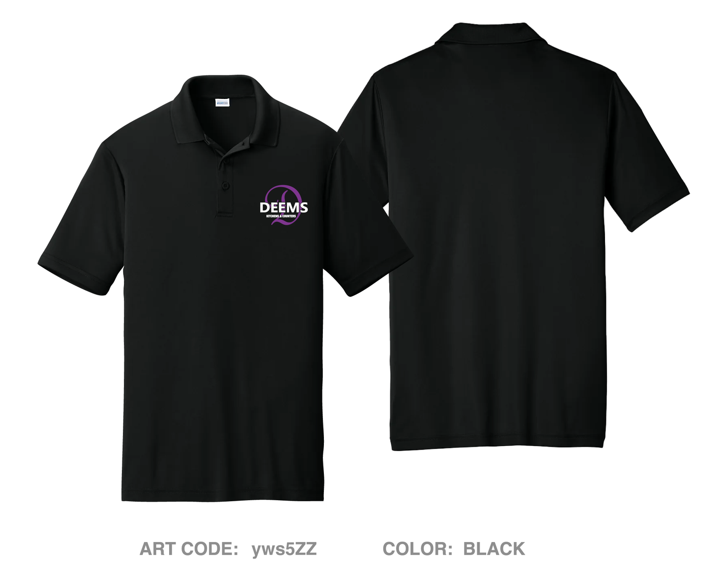 Deems Kitchen and Counters Hi-Tech Performance Men's SS Polo - yws5ZZ