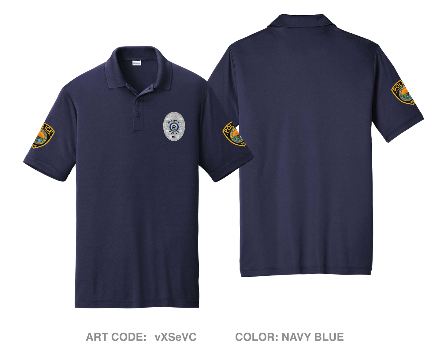 Eastport Police Department Hi-Tech Performance Men's SS Polo - vXSeVC