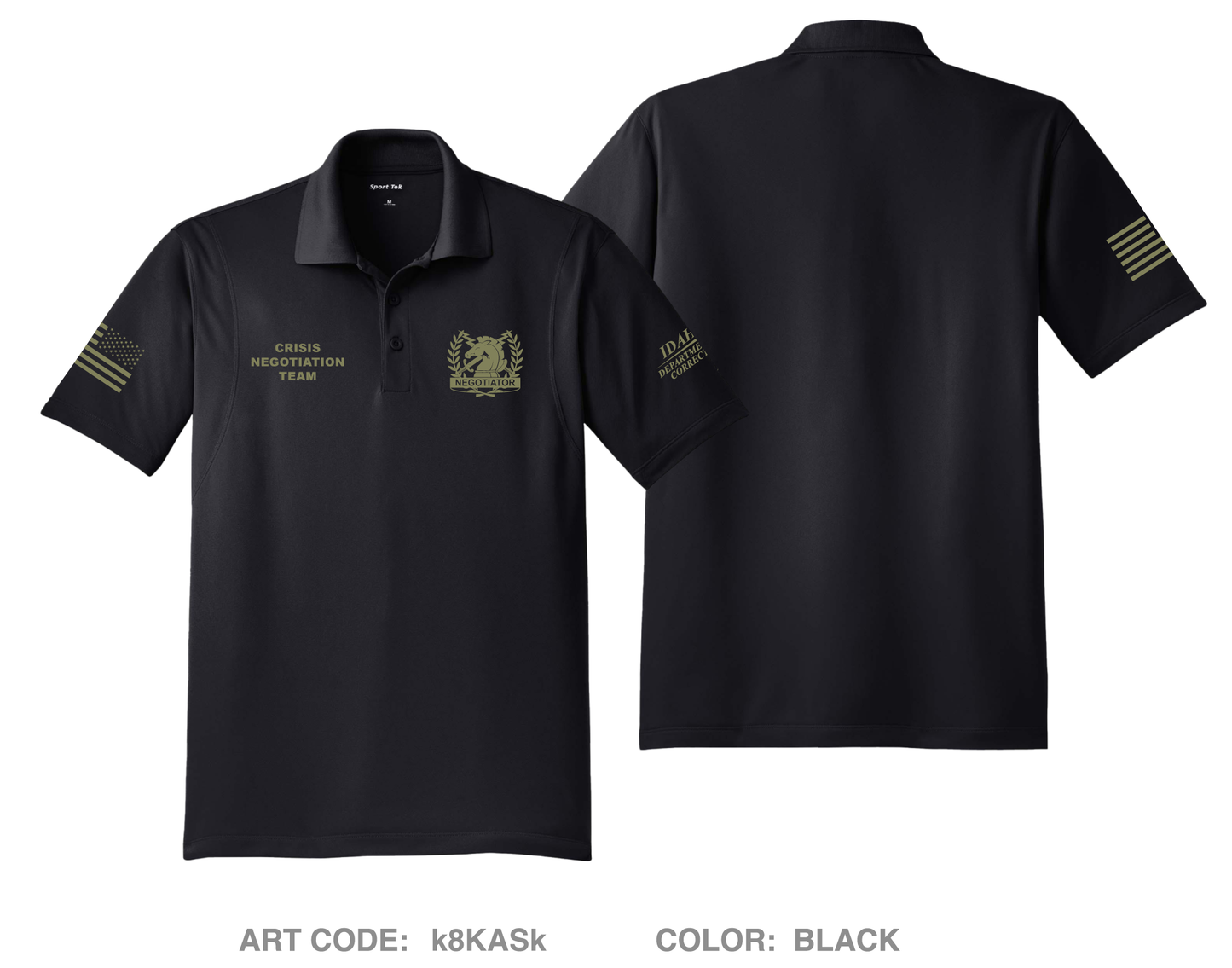 IDOC Crisis Negotiation Team Hi-Tech Performance Men's SS Polo - k8KASk