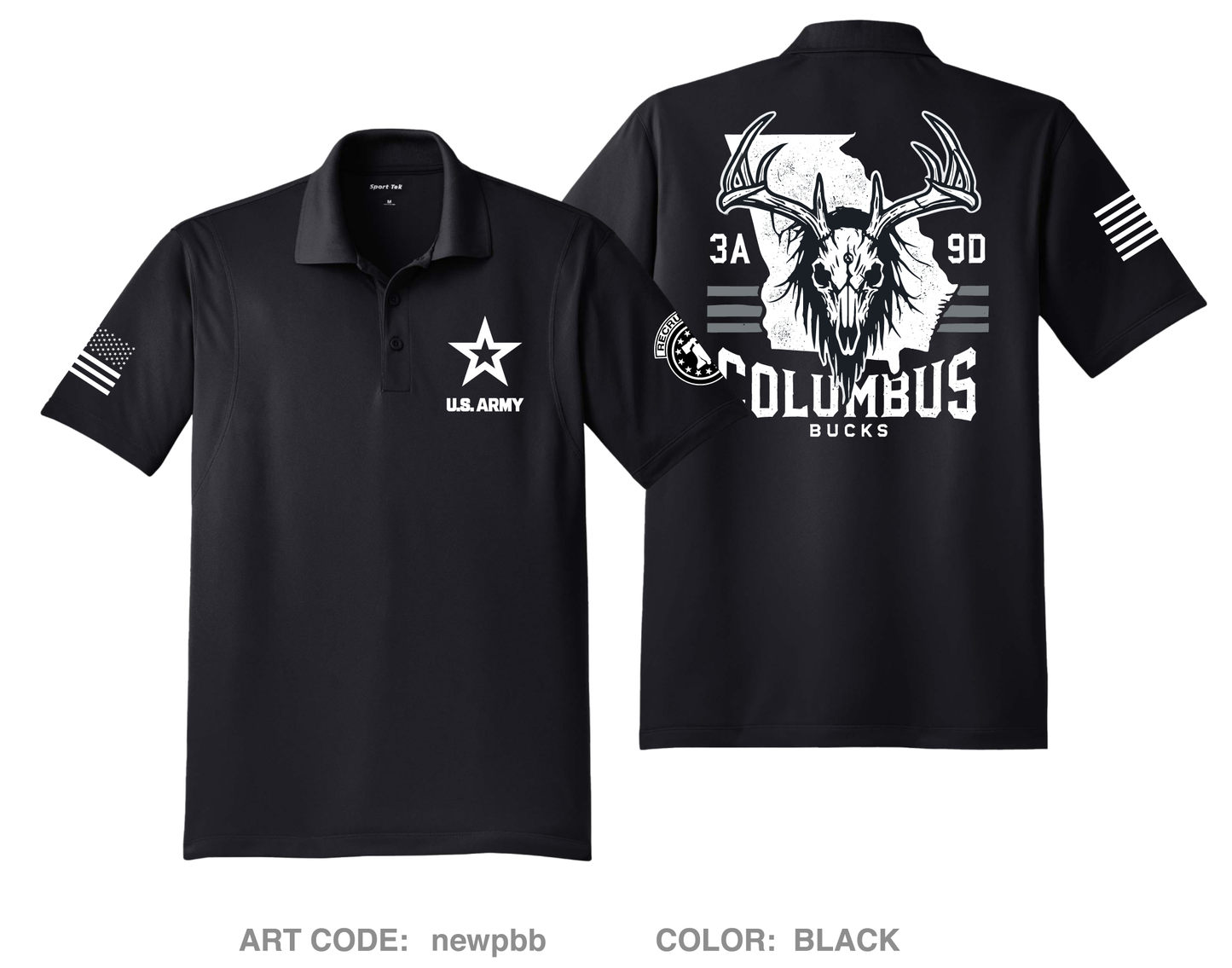 3A9D Hi-Tech Performance Men's SS Polo - newpbb