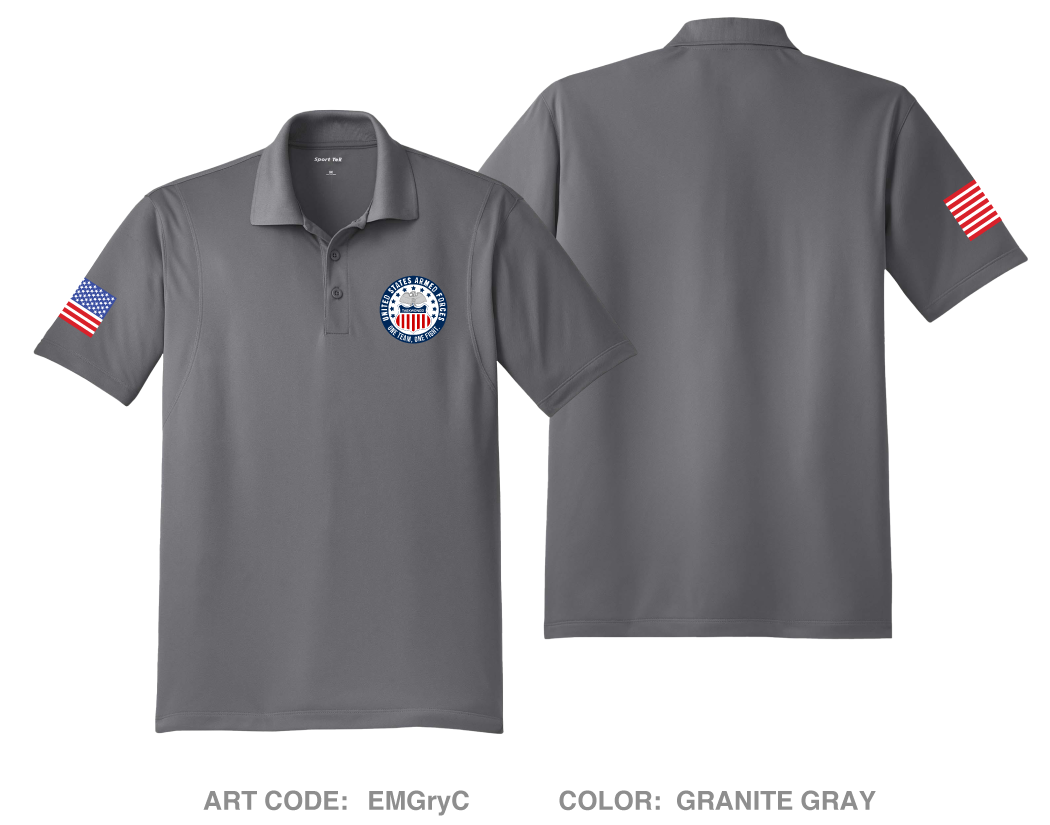 U.S. Armed Forced Taekwondo Alumni Hi-Tech Performance Men's SS Polo - EMGryC
