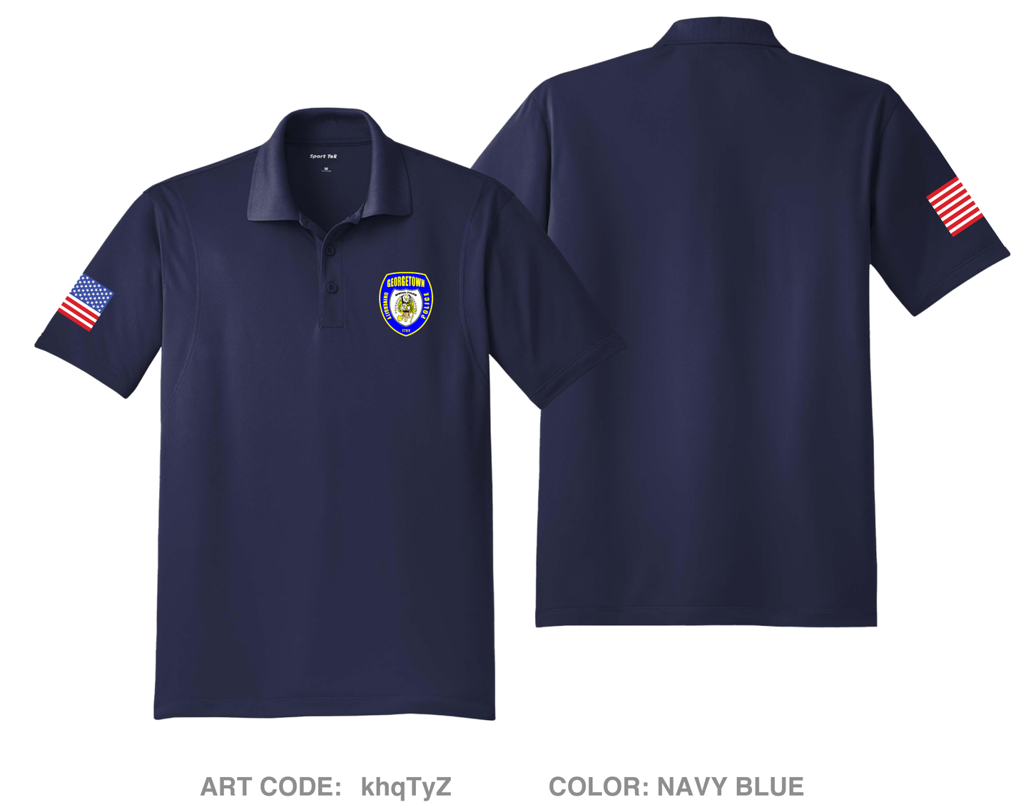 Georgetown University Police Department Hi-Tech Performance Men's SS Polo - khqTyZ