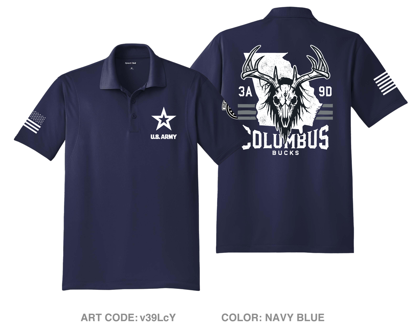 3A9D Hi-Tech Performance Men's SS Polo - v39LcY