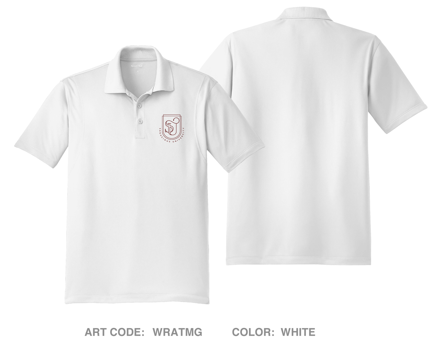 Sagacious University Hi-Tech Performance Men's SS Polo - WRATMG