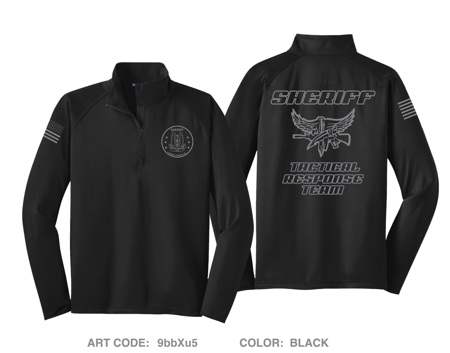 Essex Sheriff's TRT Hi-Tech Performance Quarter-Zip Fleece Jacket - 9bbXu5