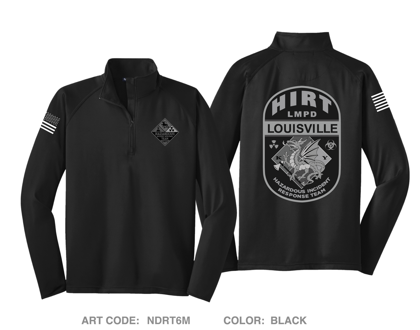 LMPD HIRT TEAM Store 1 Hi-Tech Performance Quarter-Zip Fleece Jacket - NDRT6M