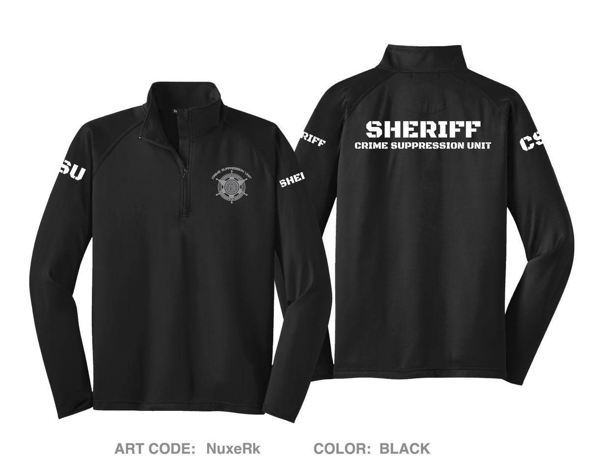 DCSO Crime Suppression Unit Store 1 Hi-Tech Performance Quarter-Zip Fleece Jacket - NuxeRk