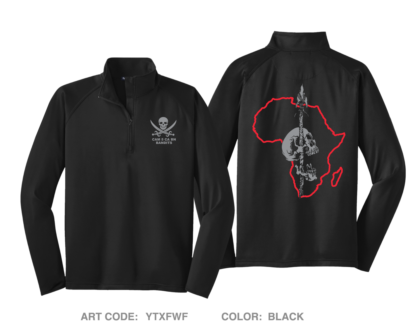 SETAF-AF CA BN Store 1 Hi-Tech Performance Quarter-Zip Fleece Jacket - YTXFWF