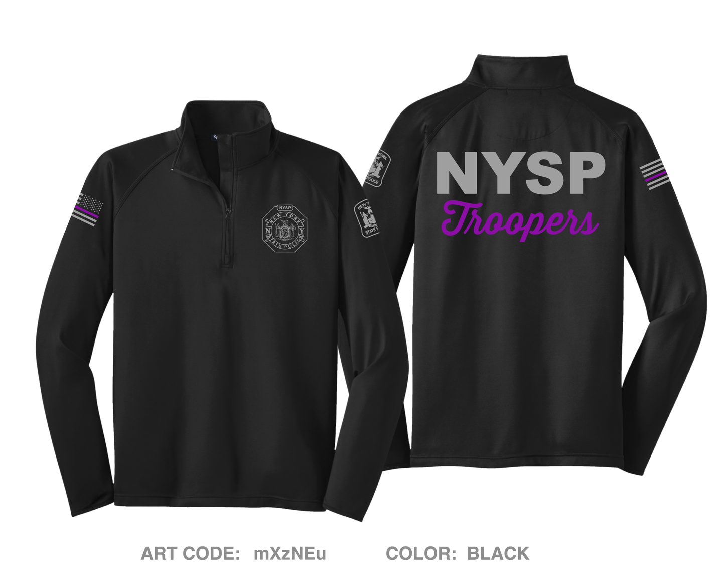 NYSP comm Hi-Tech Performance Quarter-Zip Fleece Jacket - mXzNEu