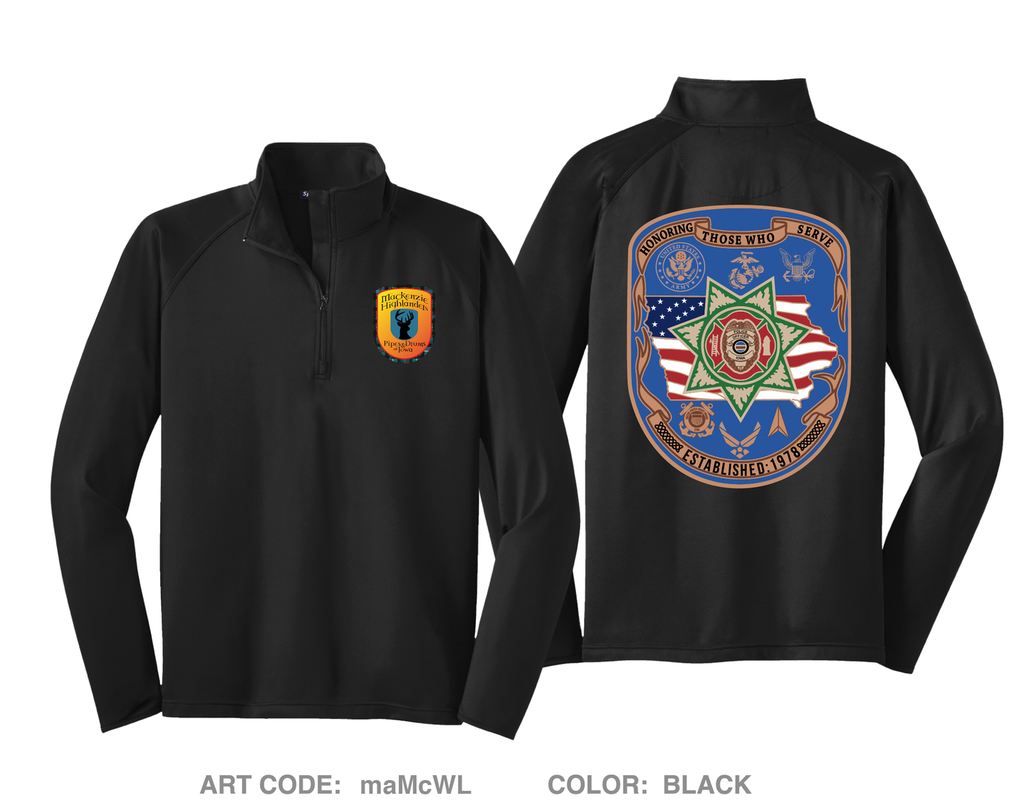 Mackenzie Highlanders Fundraising Collection Hi-Tech Performance Quarter-Zip Fleece Jacket - maMcWL
