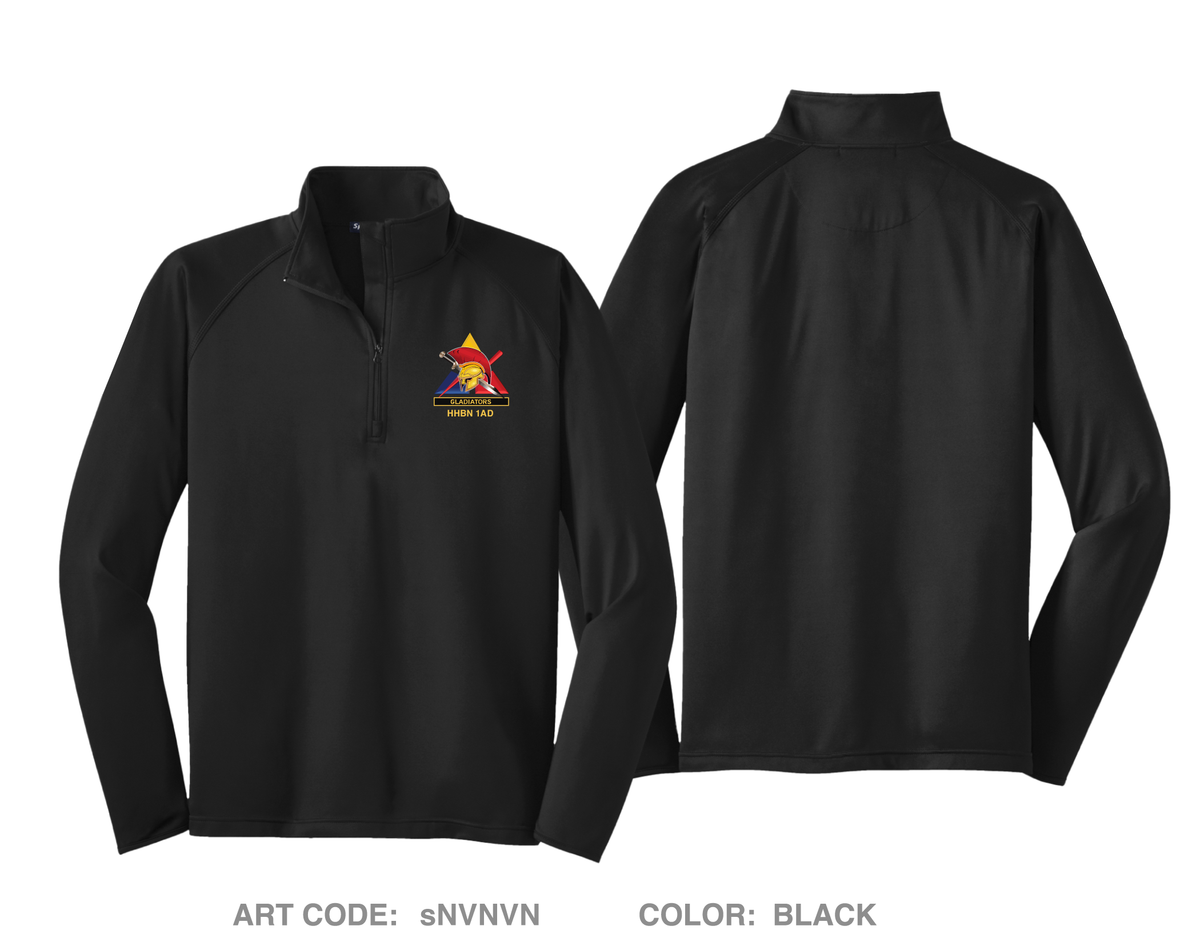 HHBN, 1AD Hi-Tech Performance Quarter-Zip Fleece Jacket - sNVNVN