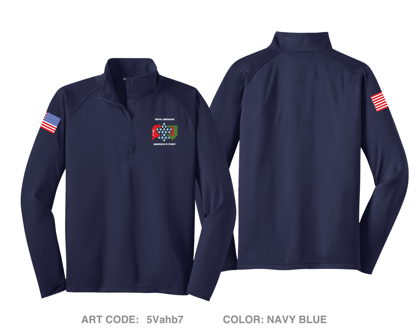 1st Brigade Combat Team, 1st Infantry Division Store 1 Hi-Tech Performance Quarter-Zip Fleece Jacket - 5Vahb7