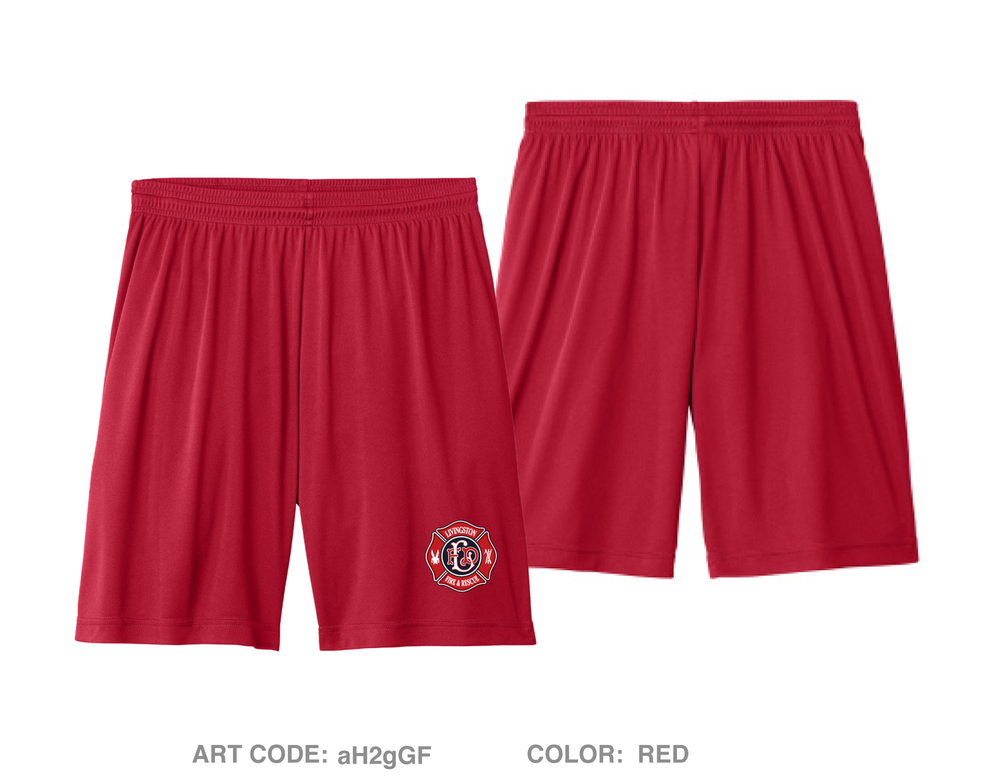 Livingston Fire Department B-Shift Hi-Tech Performance Shorts - aH2gGF