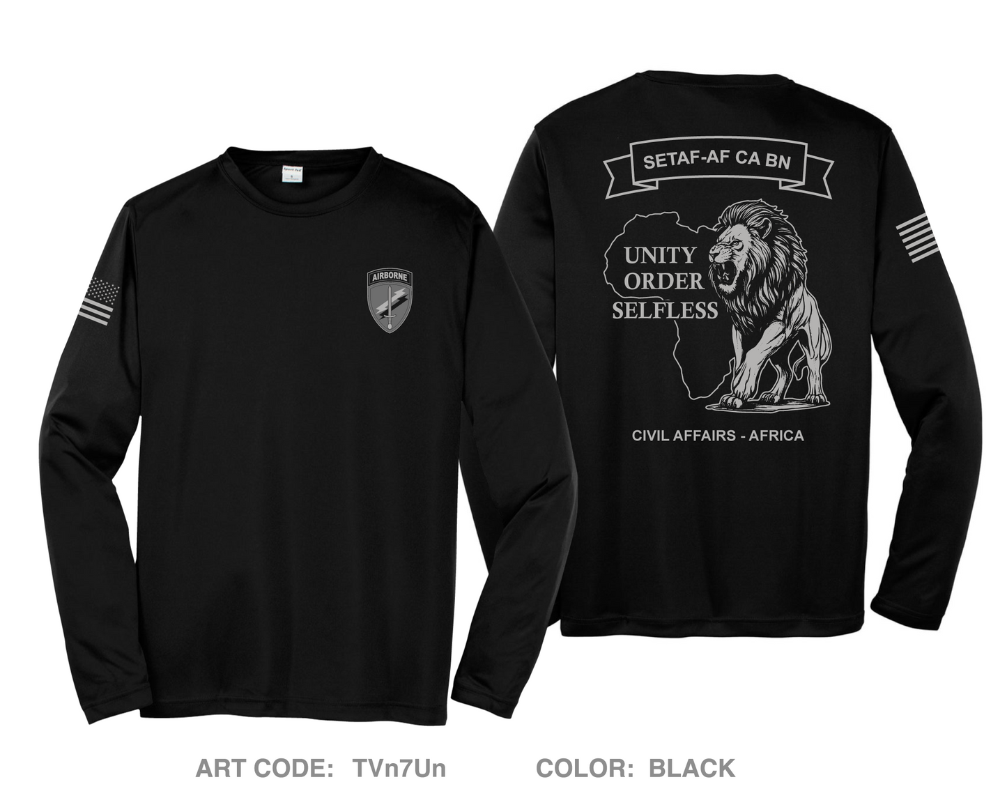 HHC SETAF-AF CA BN Hi-Tech Performance Unisex LS Tee - TVn7Un
