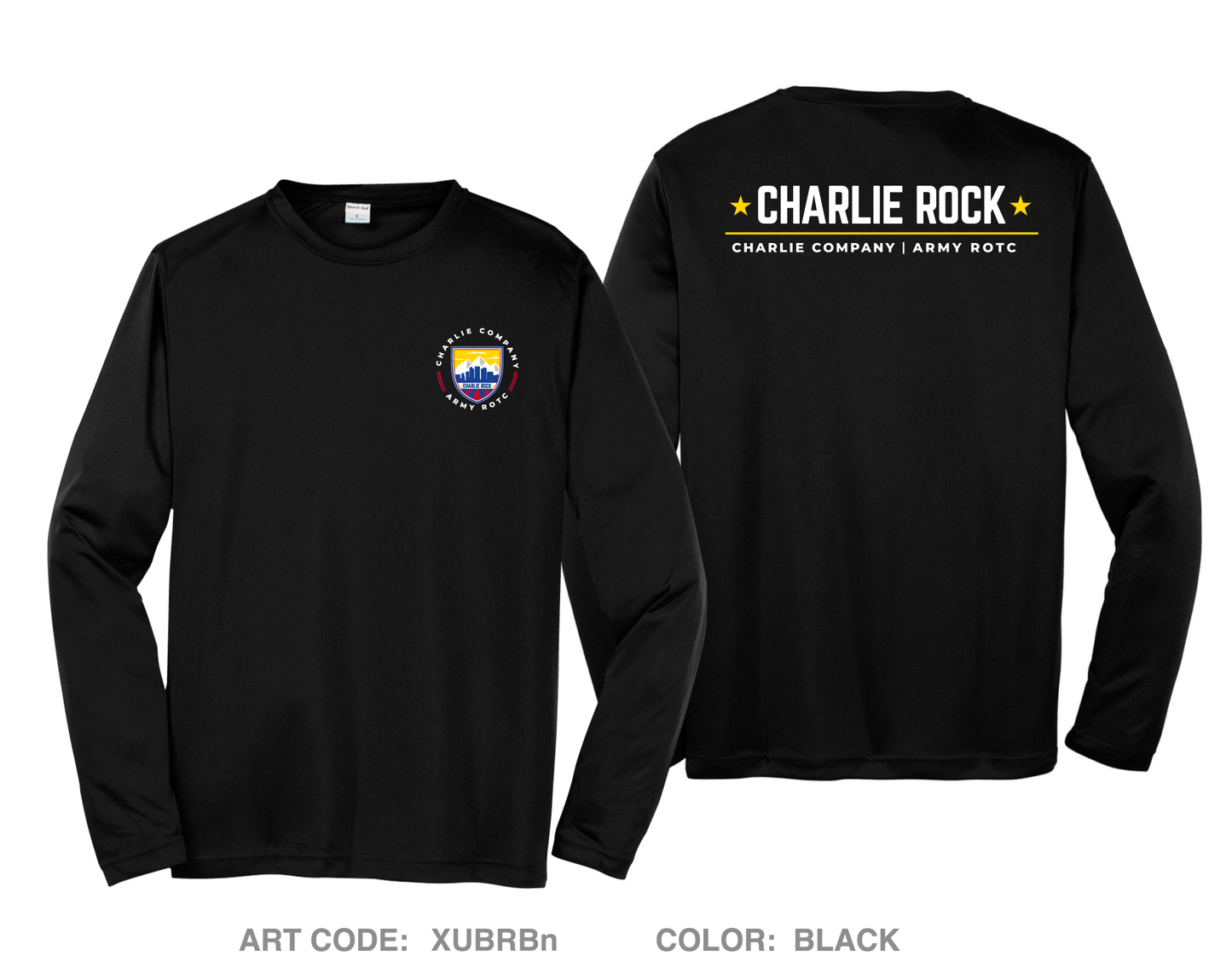 Charlie Company Fundraising Collection Hi-Tech Performance Unisex LS Tee - XUBRBn