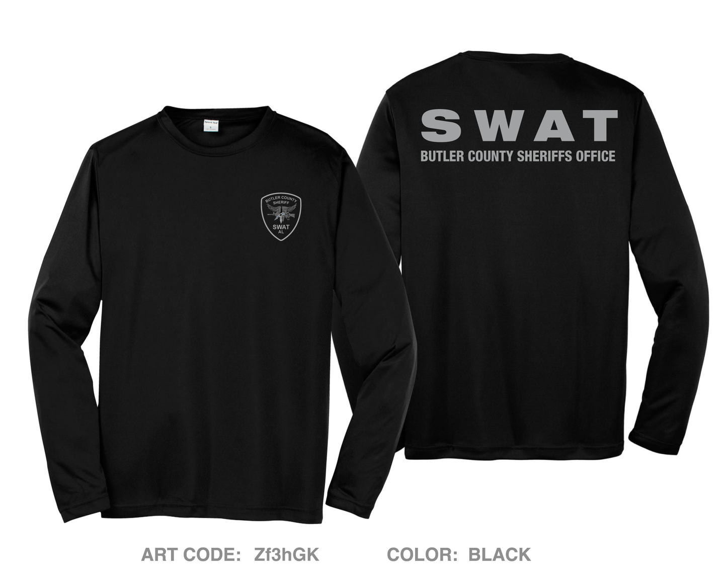 Butler County Sheriffs Office Hi-Tech Performance Unisex LS Tee - Zf3hGK
