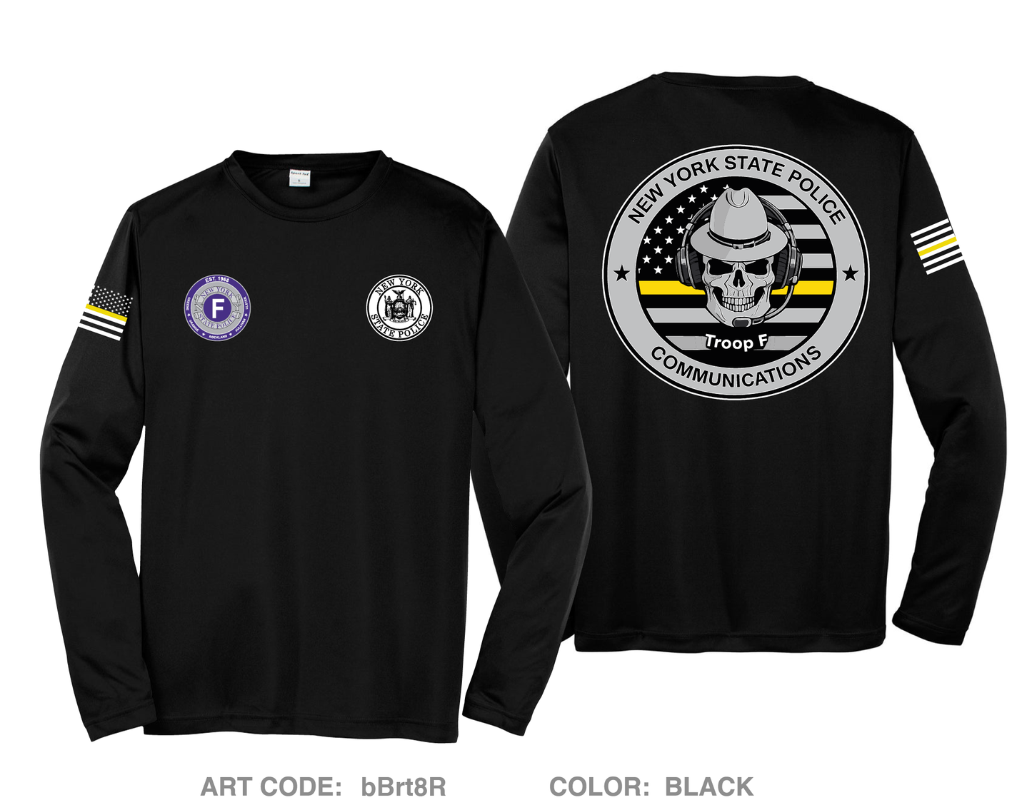 NYSP troop f communications Hi-Tech Performance Unisex LS Tee - bBrt8R