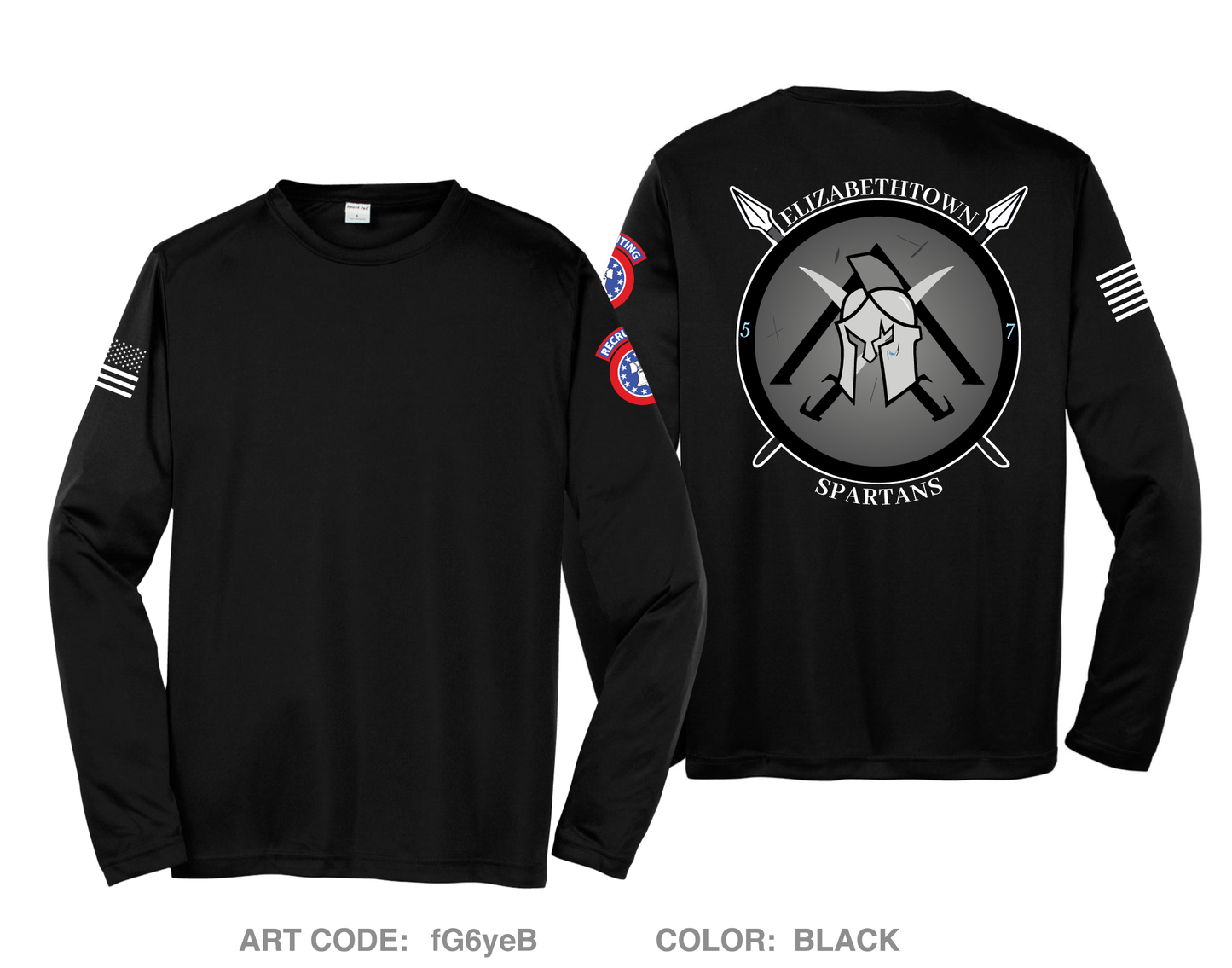 Elizabethtown Army Recruiting Station Hi-Tech Performance Unisex LS Tee - fG6yeB