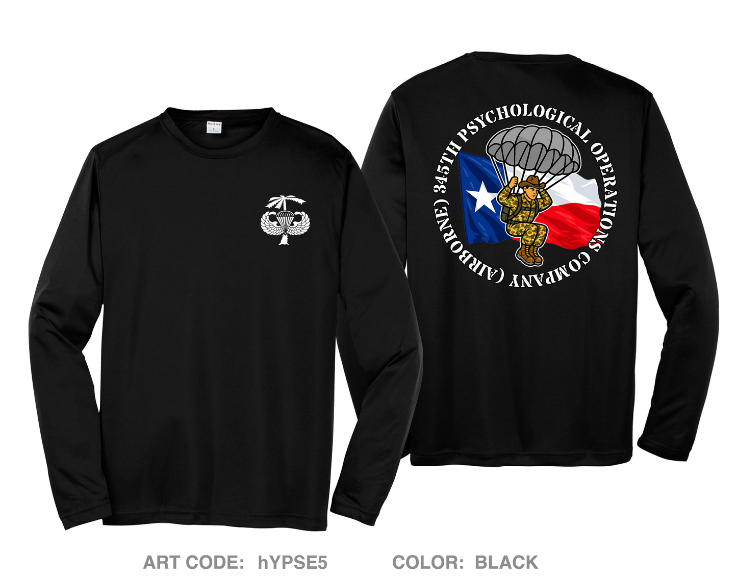 345th Psychological Operations Company (Airborne) Hi-Tech Performance Unisex LS Tee - hYPSE5