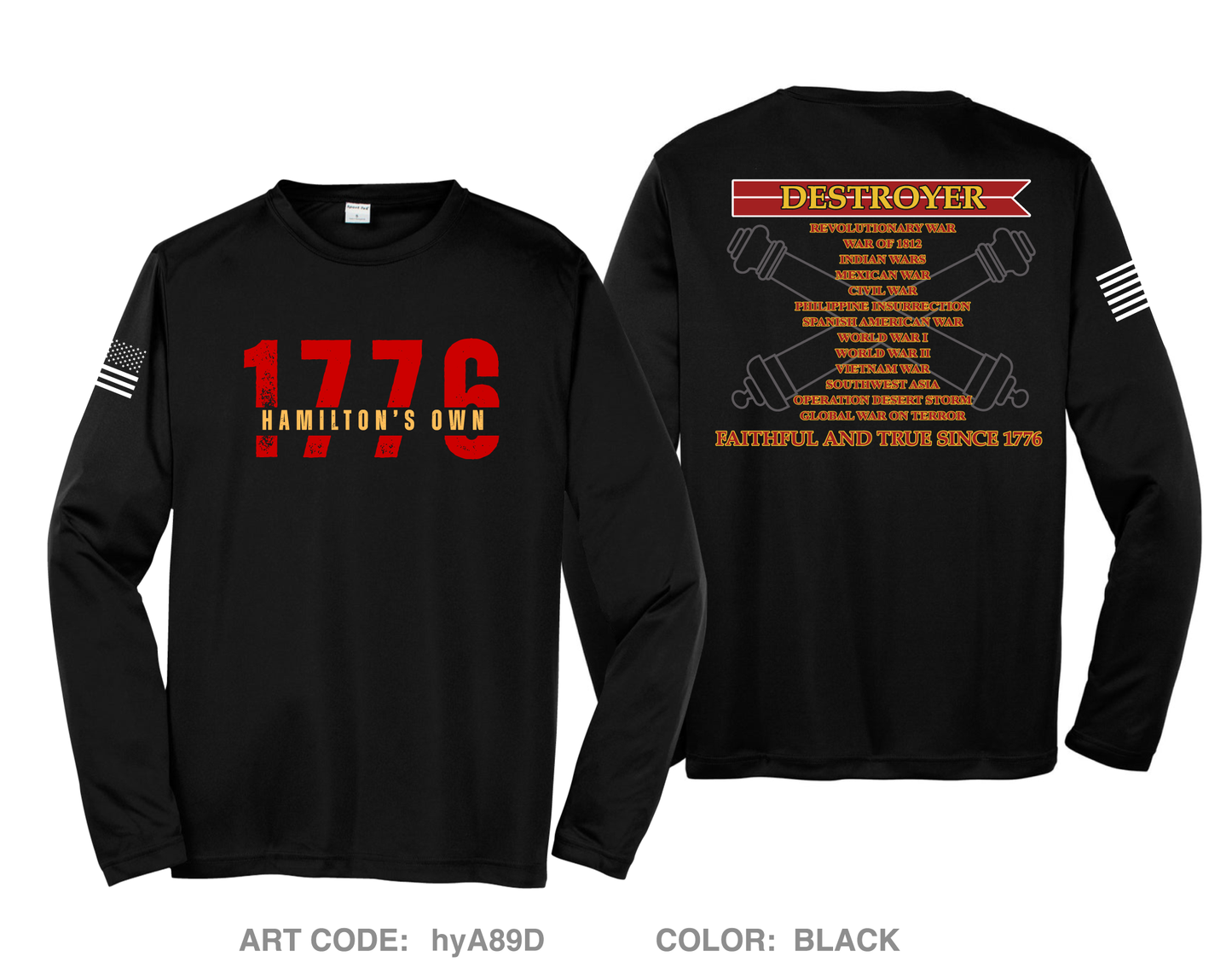 1-5 Field Artillery Battalion Hi-Tech Performance Unisex LS Tee - hyA89D