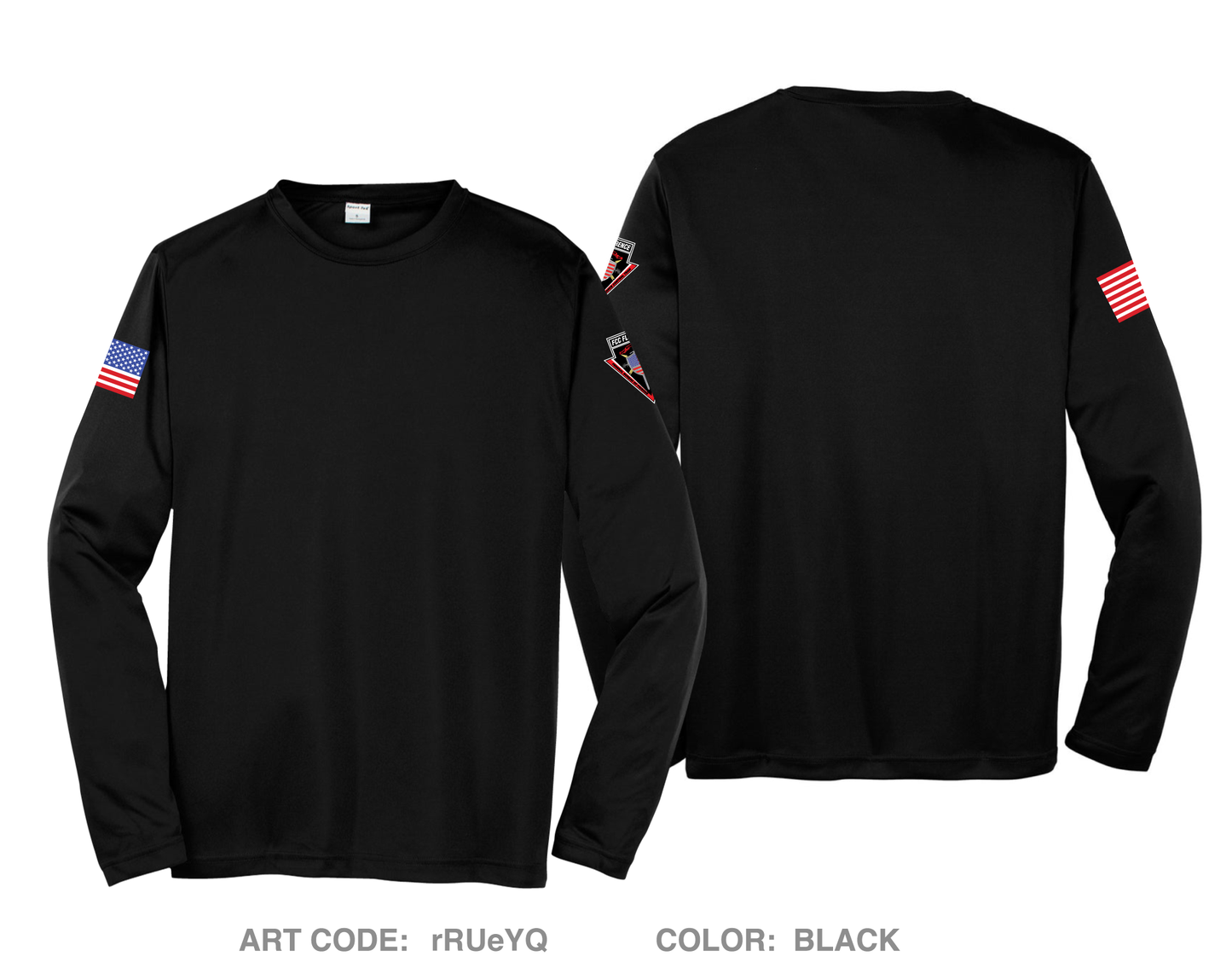 FCC Florence Disturbance Control Team Hi-Tech Performance Unisex LS Tee - rRUeYQ