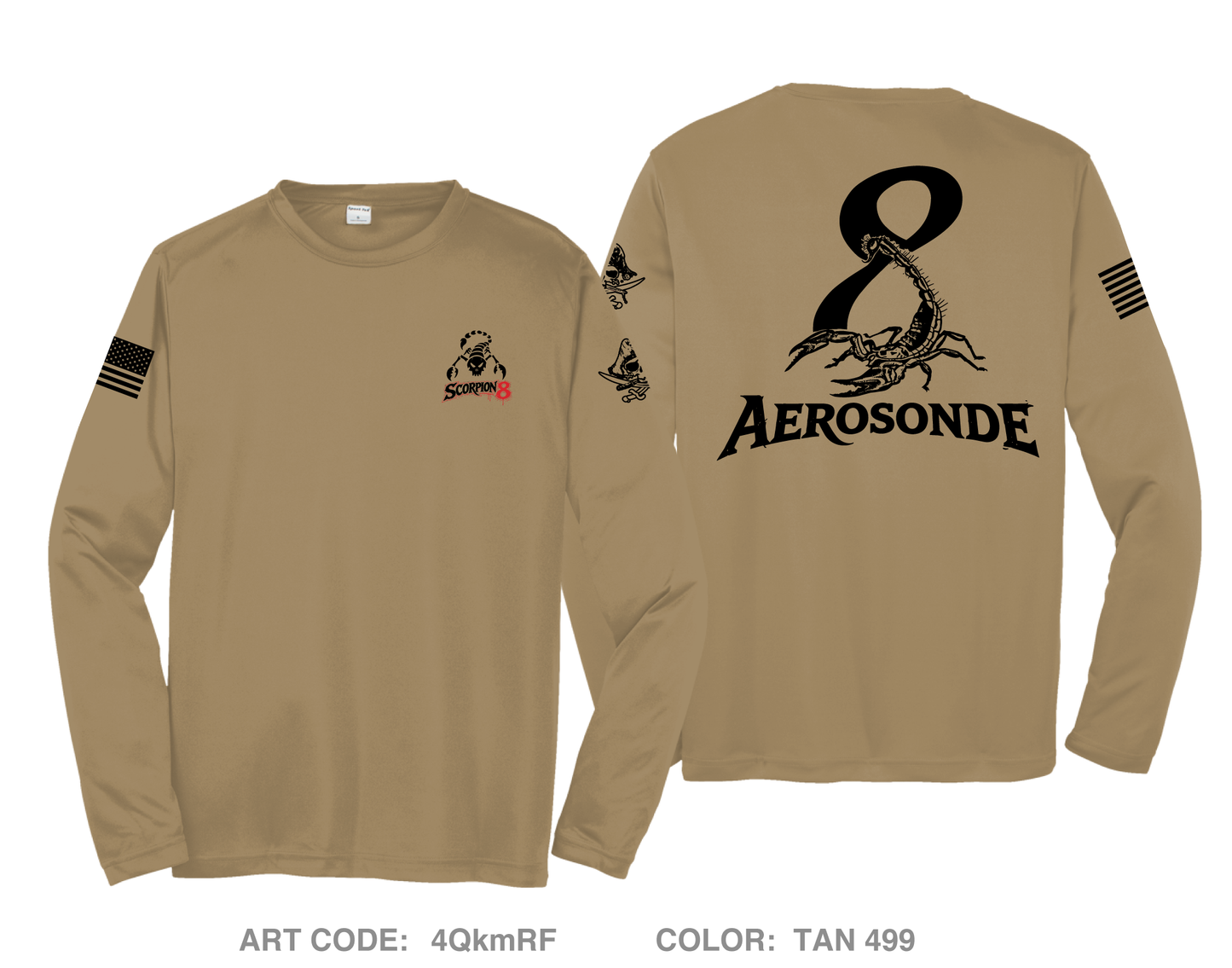 Scorpion 8 Hi-Tech Performance Unisex LS Tee - 4QkmRF