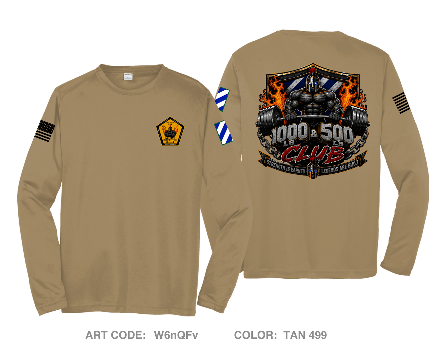 HHC, DSTB, 3DSB Hi-Tech Performance Unisex LS Tee - W6nQFv