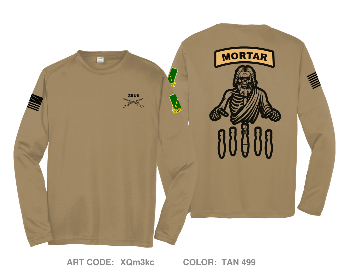 HHC MORTARS 4-70 AR Hi-Tech Performance Unisex LS Tee - XQm3kc