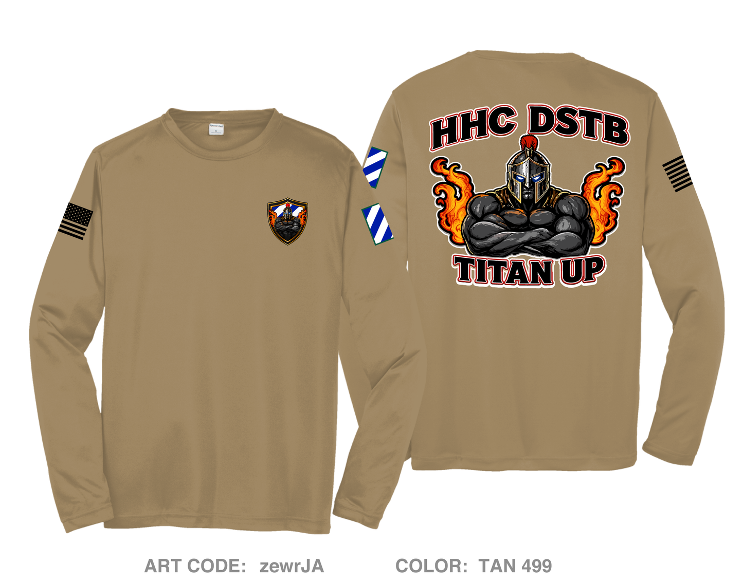 HHC, DSTB, 3DSB Hi-Tech Performance Unisex LS Tee - zewrJA