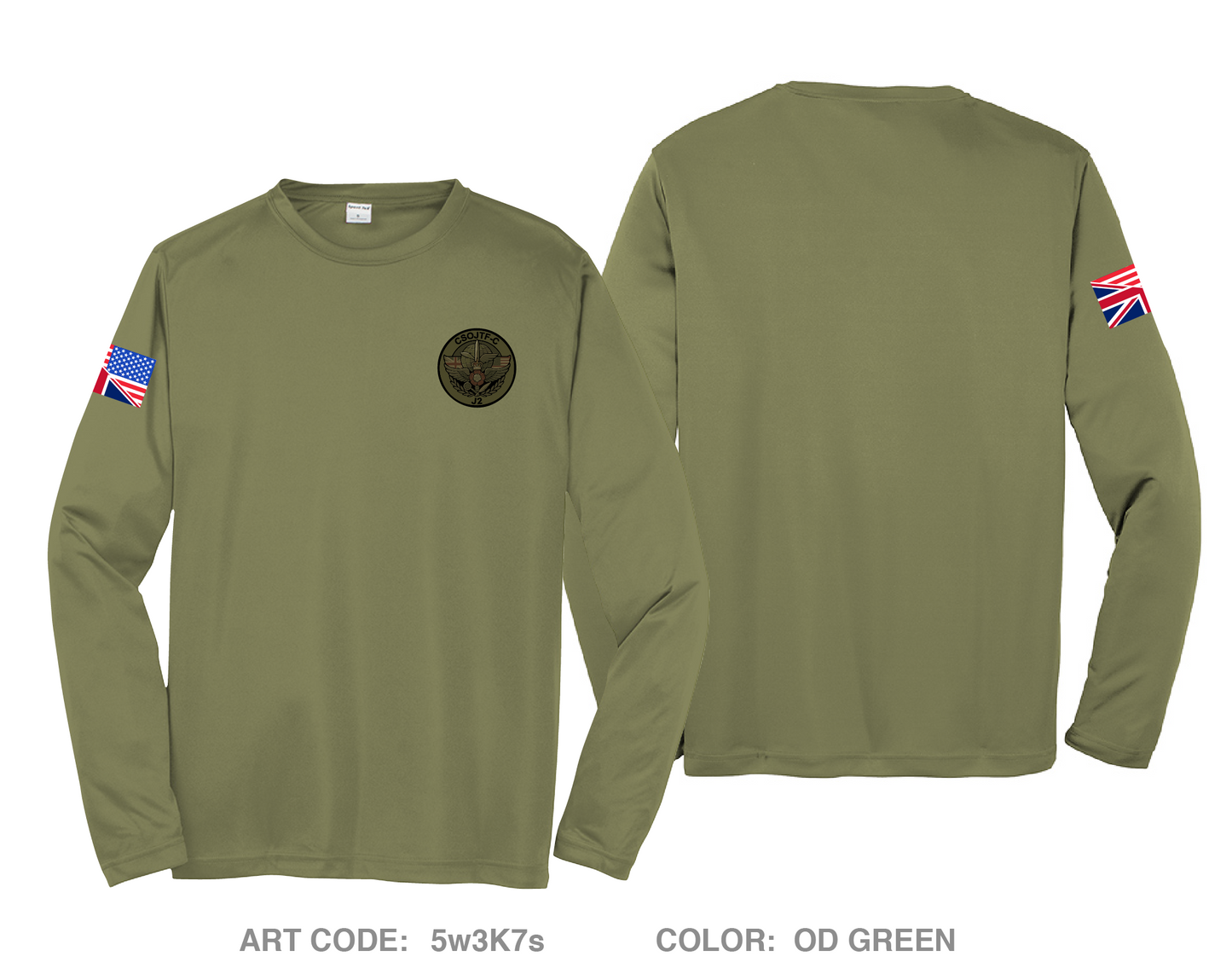CSOJTF-C J2 Store 1 Hi-Tech Performance Unisex LS Tee - 5w3K7s