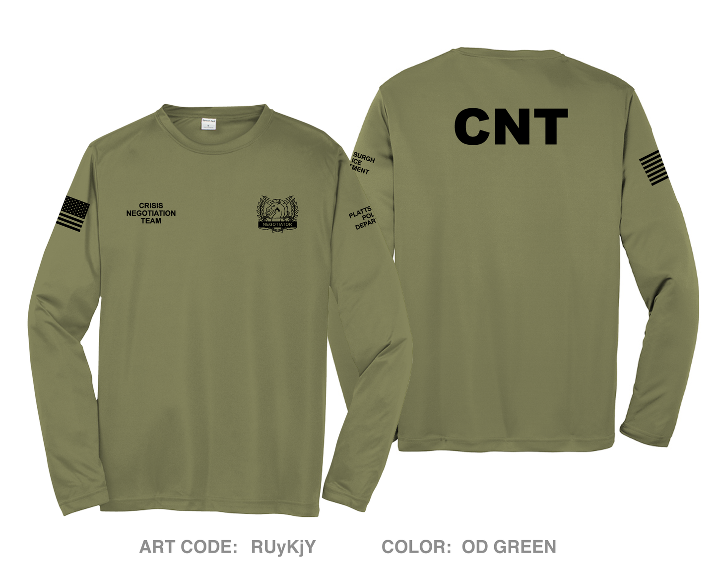 Crisis Negotiation Team Hi-Tech Performance Unisex LS Tee - RUyKjY