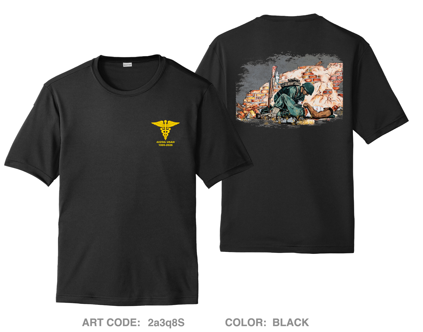 4225 USAH Hi-Tech Performance Unisex SS Tee - 2a3q8S