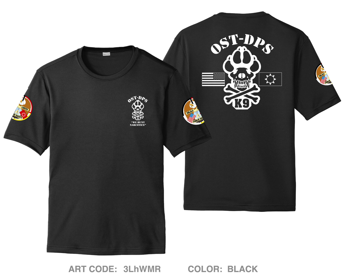 OST-DPS K-9 Unit Hi-Tech Performance Unisex SS Tee - 3LhWMR