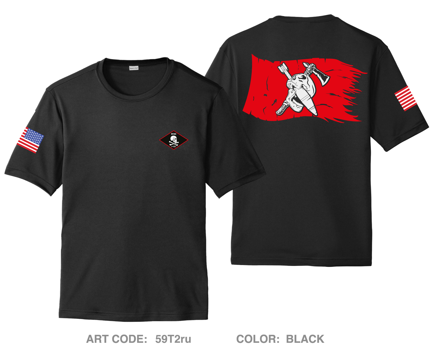 HHC, 1-157 IN MORTARS Hi-Tech Performance Unisex SS Tee - 59T2ru